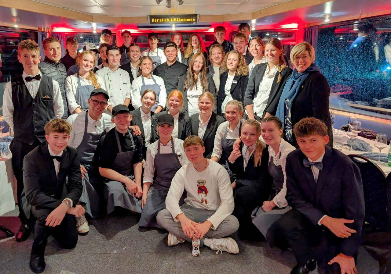 Gruppenfoto Talente am Wolfgangseeschiff